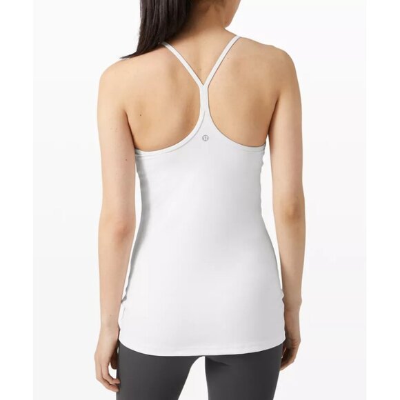 Lululemon Power Y Tank Bra Top Racerback Active Tank sz 4 White - Picture 8 of 8